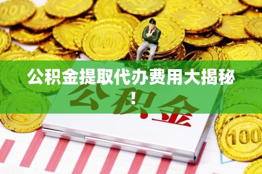 颍东公积金提取代办费用大揭秘! 颍东公积金提取代办费用大揭秘!